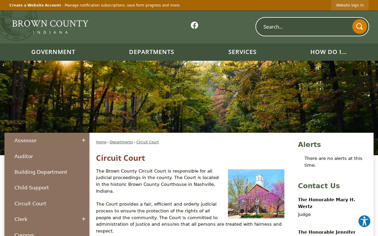 Brown Circuit Court official information page
