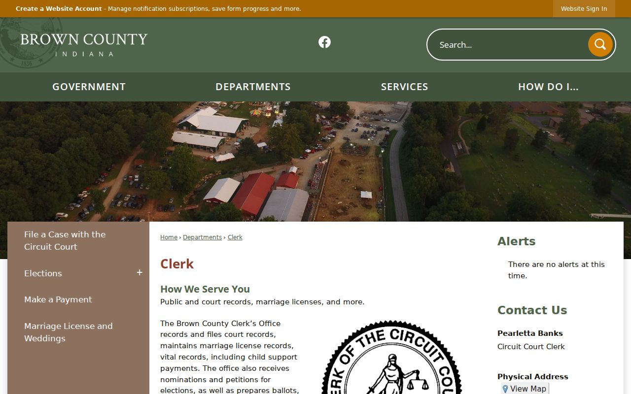 Brown County Clerk public records information